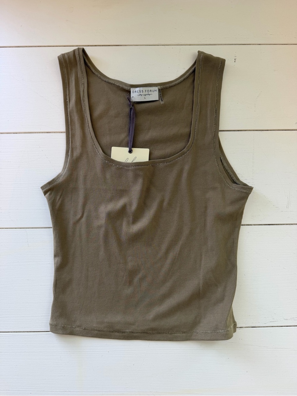 Dress Forum Ribbed Tank Top